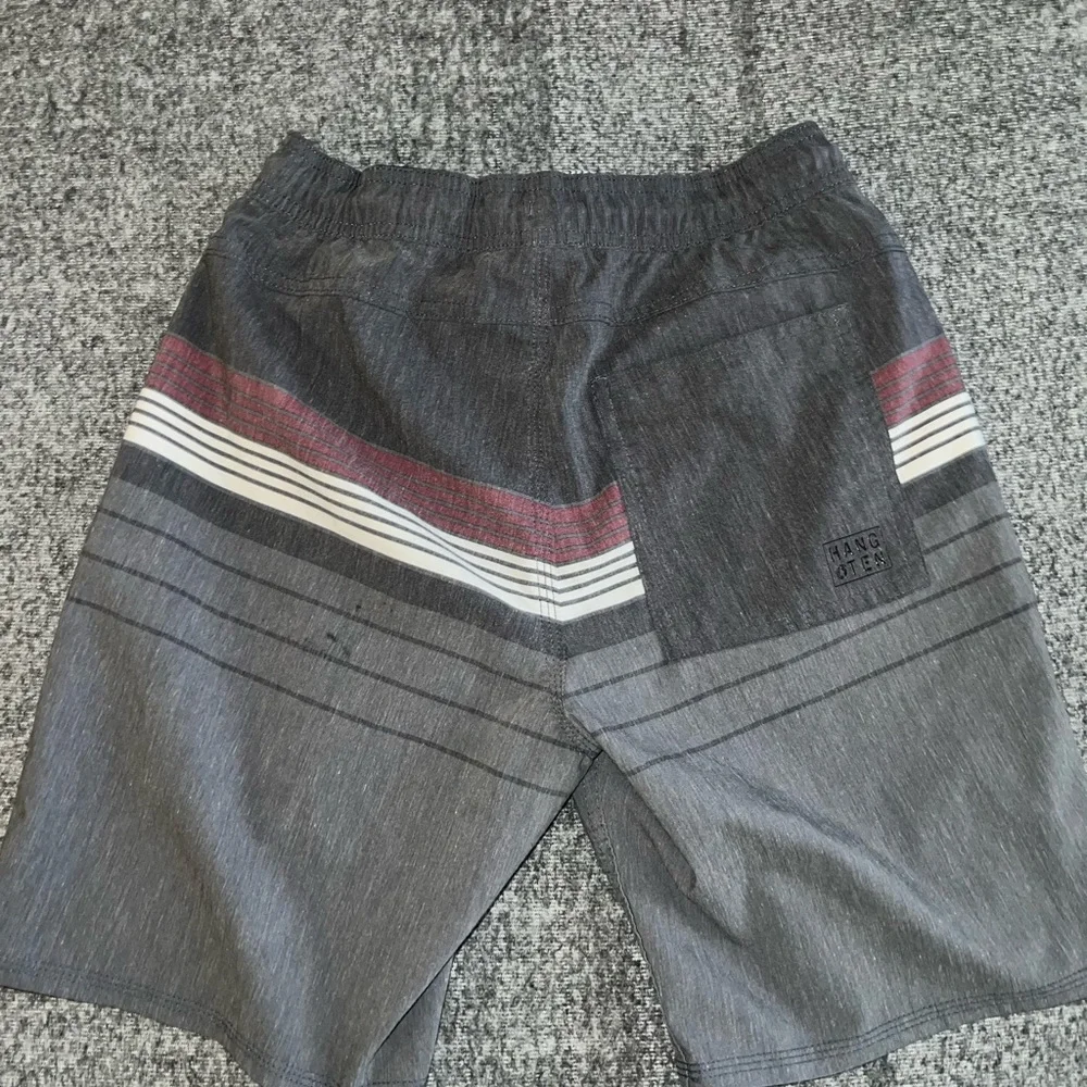 Boys Gray Hang Ten Board Vacation Springbreak Shorts sz‎ Large